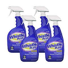 Diversey Whistle Plus Professional Multi-Purpose Cleaner/Degreaser, Citrus, 32 oz Spray Bottle, 4/Carton (CBD540571)