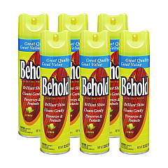 Diversey Behold Furniture Polish, Lemon, 12.5 oz Aerosol Spray, 6/Carton (CB520009)