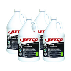 Betco Green Earth Peroxide Cleaner, Fresh Mint Scent, 1 gal Bottle, 4/Carton (3360400)