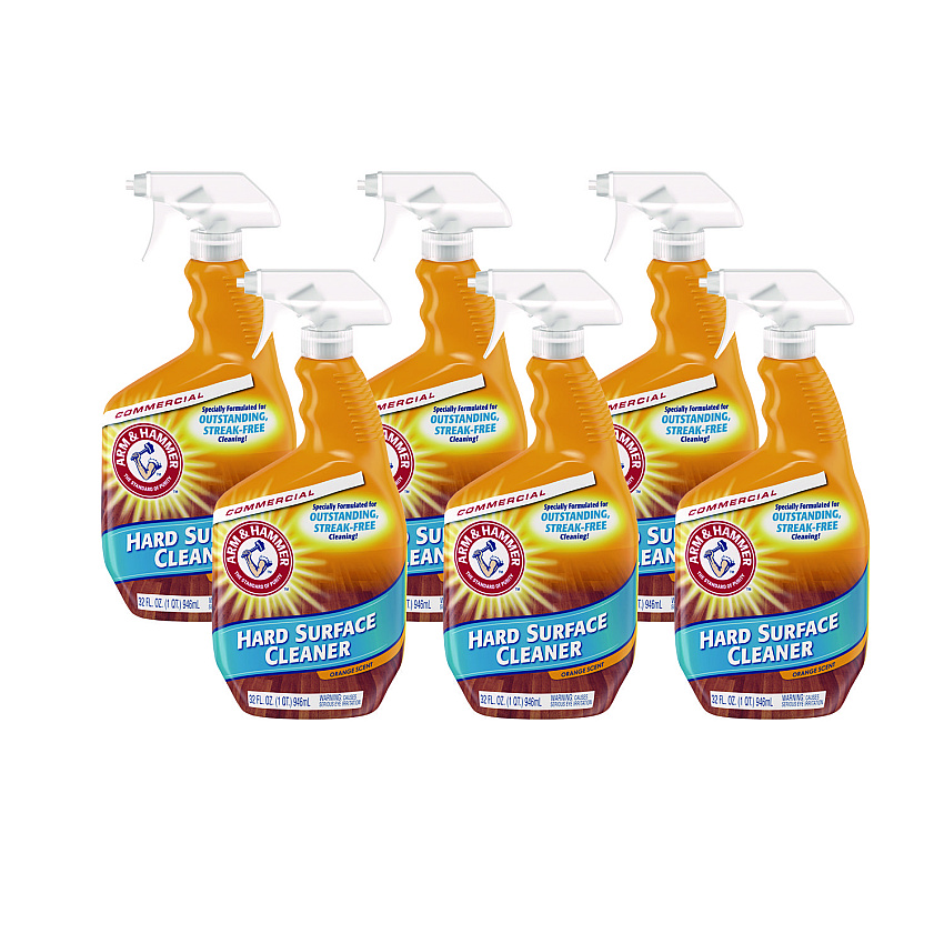Arm & Hammer Hard Surface Cleaner, Orange Scent, 32 oz Trigger Spray Bottle, 6/CT (3320000554)