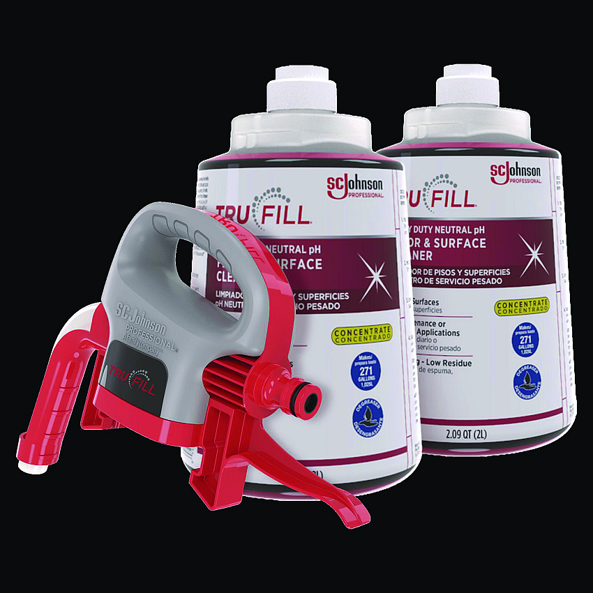 SC Johnson Professional TruFill Starter Pack, Fresh Scent, Two 2 L Cartridges, One Dispenser Head (684501)