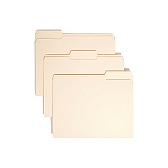 Smead Manila File Folders, 1/3-Cut Tabs: Assorted, Letter Size, 0.75" Expansion, Manila, 100/Box (10330)