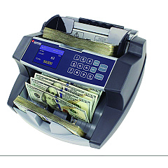 Cassida 6600 UV/MG Top Loading Bill Counter, 1,400 Bills/min, 10.2 x 11 x 8.1, Gray (6600UVMG)