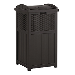 Suncast Commercial 30 Gallon Trash Hideaway, Plastic, Black (GHW1732BK)
