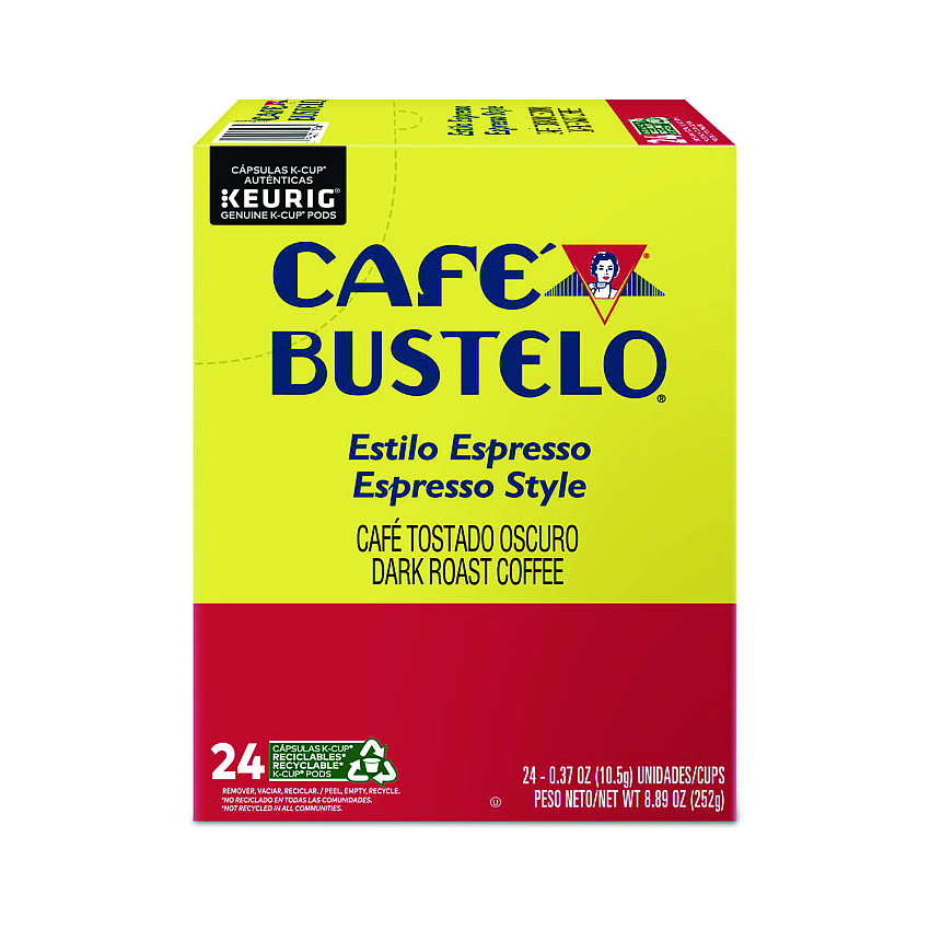 Cafe Bustelo Espresso Style K-Cups, 24/Box (6106)