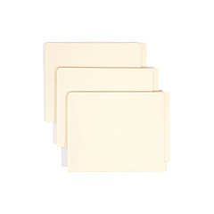 Smead Manila End Tab Fastener Folders with Reinforced Tabs, 11-pt Manila, 2 Fasteners, Letter Size, Manila Exterior, 50/Box (34115)