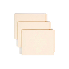 Smead Manila End Tab Fastener Folders with Reinforced Tabs, 11-pt Stock, 2 Fasteners, Letter Size, Manila Exterior, 250/Box (34125)