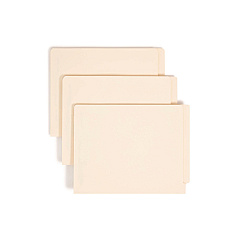 Smead Fastener Folder with Divider, 1 Divider, Letter Size, Manila, 50/Box (34220)