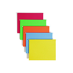 Smead Colored Hanging File Folders with 1/5 Cut Tabs, Letter Size, 1/5-Cut Tabs, Assorted Bright Colors, 25/Box (64059)
