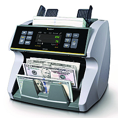Kolibri KBR1500V2 Mixed Denomination Cash Counter, 1,200 Bills/min, 9.5 x 11 x 10.4, Gray