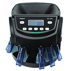 Kolibri KCS-2000 Coin Sorter, 300 Coins/min, 10 x 11.6 x 13.6, Black