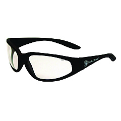 Smith &amp; Wesson 38 Special Safety Glasses, Black Frame, Clear Lens, 12/Box (19856)