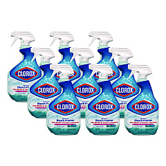 Clorox Bleach Foamer Bathroom Spray, Original, 30 oz Spray Bottle, 9/Carton (30614)