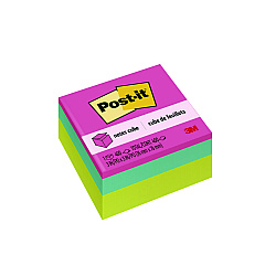 Post-it Original Cubes, 3" x 3", Pastels Collection, 400 Sheets/Cube (2027PAS)