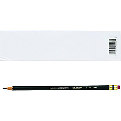 Prismacolor Col-Erase Pencil with Eraser, 0.7 mm, 2B (#1), Green Lead, Green Barrel, Dozen (20046)