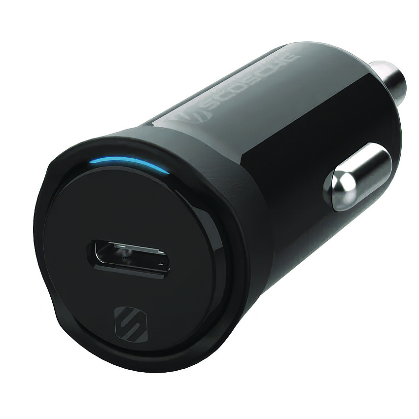 Scosche PowerVolt USB-C Fast Charger for Car, White (CPDC8SP)