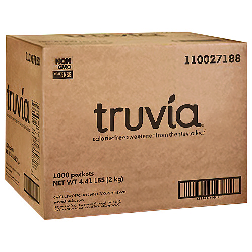 Truvia Natural Sugar Substitute, 0.07 oz Packet, 1,000 Packets/Carton (BBD02057)
