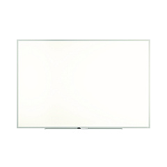TRU RED Melamine Dry Erase Board, 72" x 48", White Surface, Gray/Natural Aluminum Frame (TR59352)