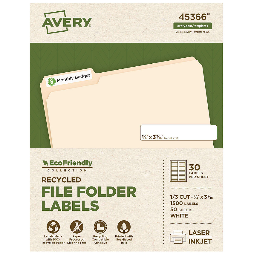 Avery 45366 Labels