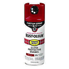Rust-Oleum Stops Rust 5-in-1 Spray Paint, Gloss Regal Red, 12 oz Aerosol Can (376895EA)