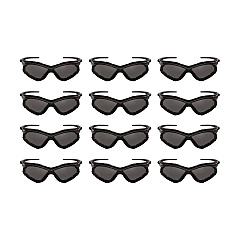 KleenGuard V30 Nemesis Foam Safety Glasses, Black Nylon Frame, Smoke Polycarbonate Lens, 12/Carton (65336)