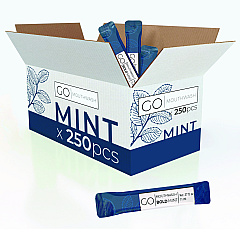 Go Mouthwash Individual Mouthwash Packets, Bold Mint Flavor, 0.37 oz Packet, 250/Box (MW250BOLD)