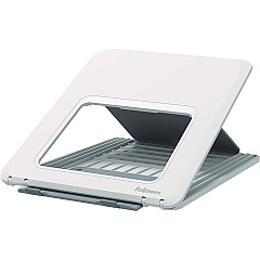 Fellowes Breyta Laptop Stand, 9.25" x 10.55" x 0.55" to 8", White, Supports Up to 8.8 lbs (100098501)