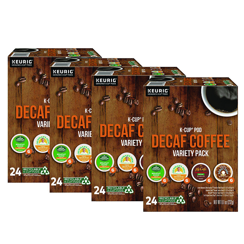 Keurig Decaf Variety Coffee K-Cups, Assorted Flavors, 96/Carton (9977CT)