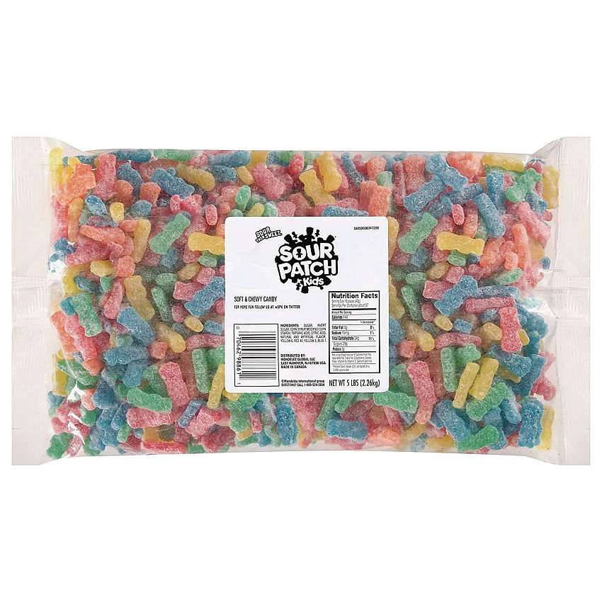 Sour Patch Kids Chewy Candy, Assorted, 5 lb Bag, Delivered in 1-4 Business Days (20900003)