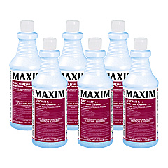 Maxim AFBC Acid-Free Restroom Cleaner, Fresh Scent, 32 oz Bottle, 6/Carton (03600086)
