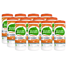 Seventh Generation Botanical Disinfecting Wipes, 8 x 7, Lemongrass Citrus, White, 35 Count, 12/Carton (22812)