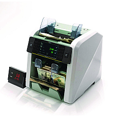 Kolibri Signature Mixed Denomination Counter, 1,200 Bills/min, 10.5 x 11.7 x 10.5, Light Gray