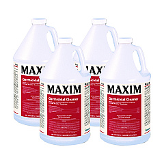Maxim Germicidal Cleaner, Lemon Scent, 1 gal Bottle, 4/Carton (04100041)