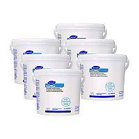 Diversey Easywipe Disposable Wiping Refill, 8.63 x 24.88, White, 125/Bucket, 6/Carton (5768748)