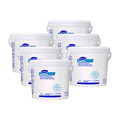 Diversey Easywipe Disposable Wiping Refill, 8.63 x 24.88, White, 125/Bucket, 6/Carton (5768748)
