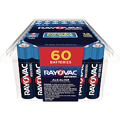 Rayovac Alkaline AAA Batteries, 60/Pack (82460PPK)