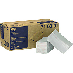 Tork LinStyle Valet Guest Towel, 1-Ply, 11.5 x 17, White, 100/Pack, 5 Packs/Carton (716001)