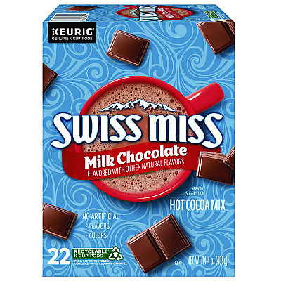 Swiss Miss Milk Chocolate Hot Cocoa K-Cups, 22/Box (8292)
