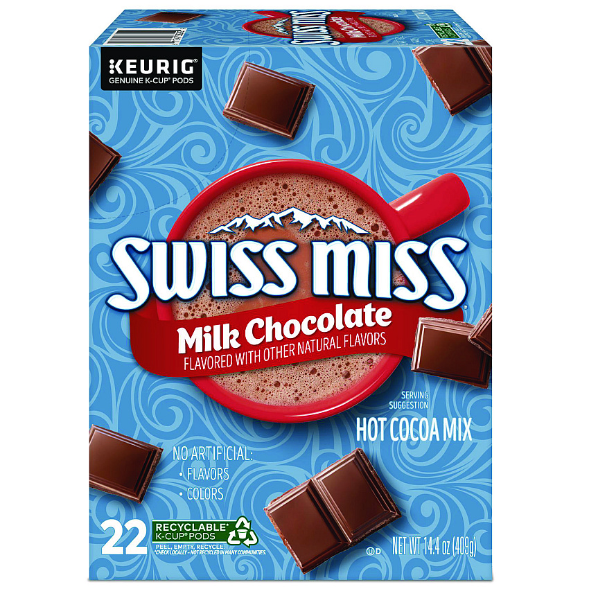 Swiss Miss Milk Chocolate Hot Cocoa K-Cups, 22/Box (8292)