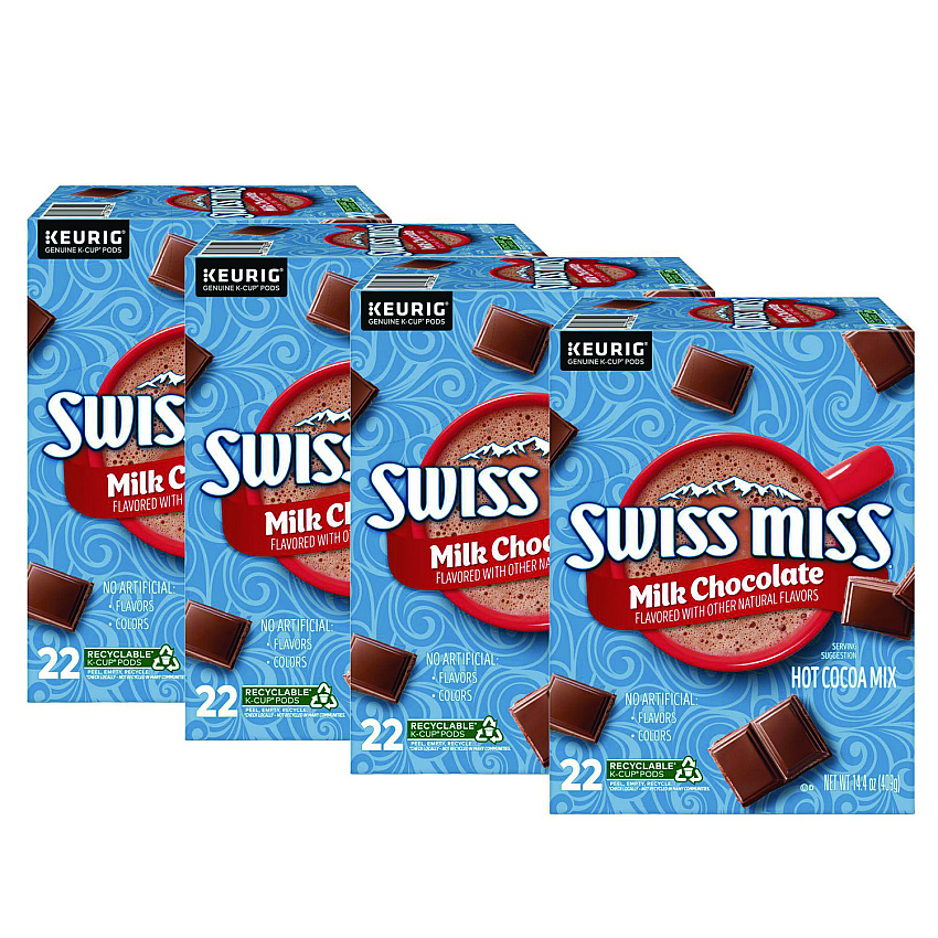 Swiss Miss Milk Chocolate Hot Cocoa K-Cups, 88/Carton (8292CT)