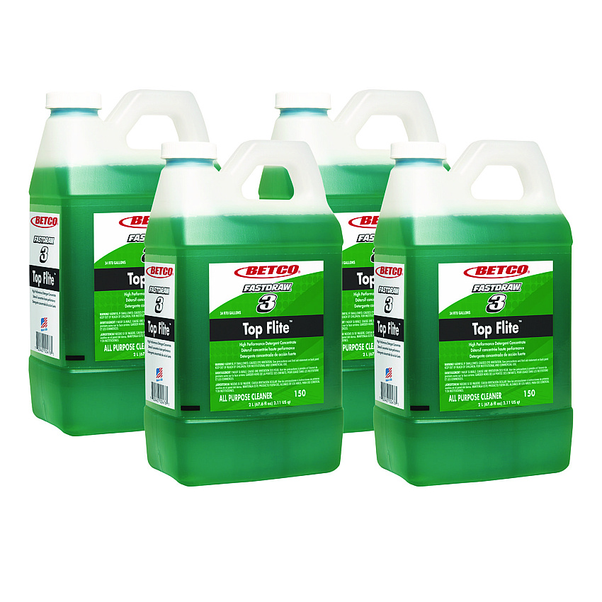 Betco Top Flite All-Purpose Cleaner, Mint Scent, 67.6 oz Bottle, 4/Carton (1504700)