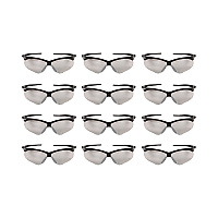 KleenGuard Nemesis Safety Glasses, Black Frame, Indoor/Outdoor Lens (25685)