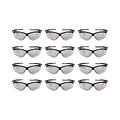 KleenGuard Nemesis Safety Glasses, Black Frame, Indoor/Outdoor Lens (25685)