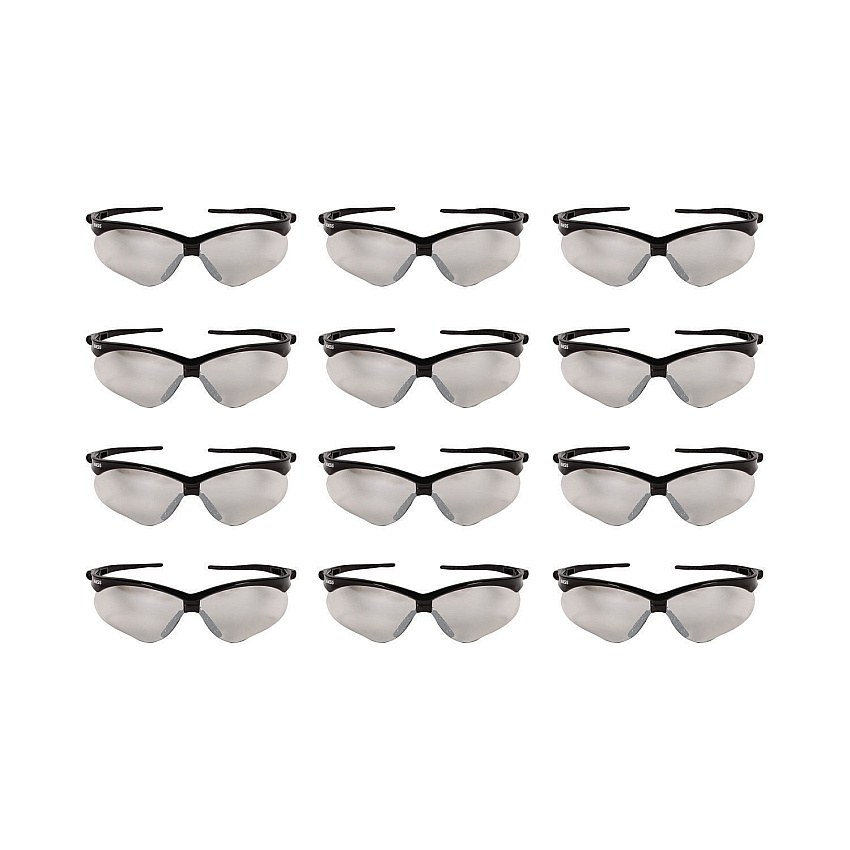 KleenGuard Nemesis Safety Glasses, Black Frame, Indoor/Outdoor Lens (25685)