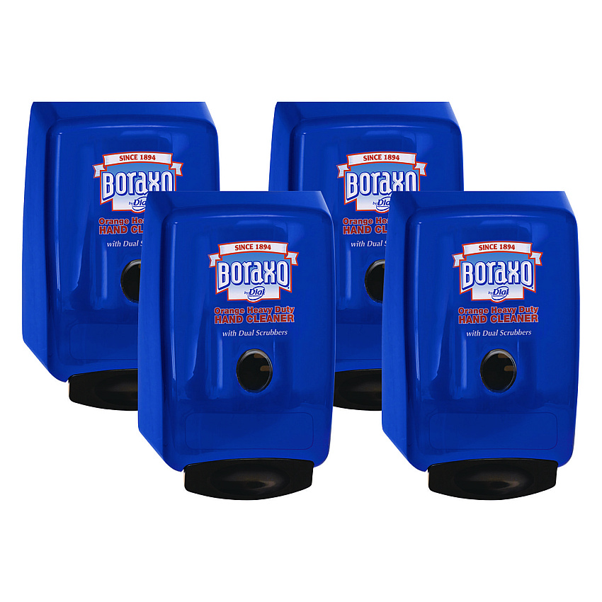 Boraxo 2L Dispenser for Heavy Duty Hand Cleaner, 10.49 x 4.98 x 6.75, Blue, 4/Carton (10989CT)