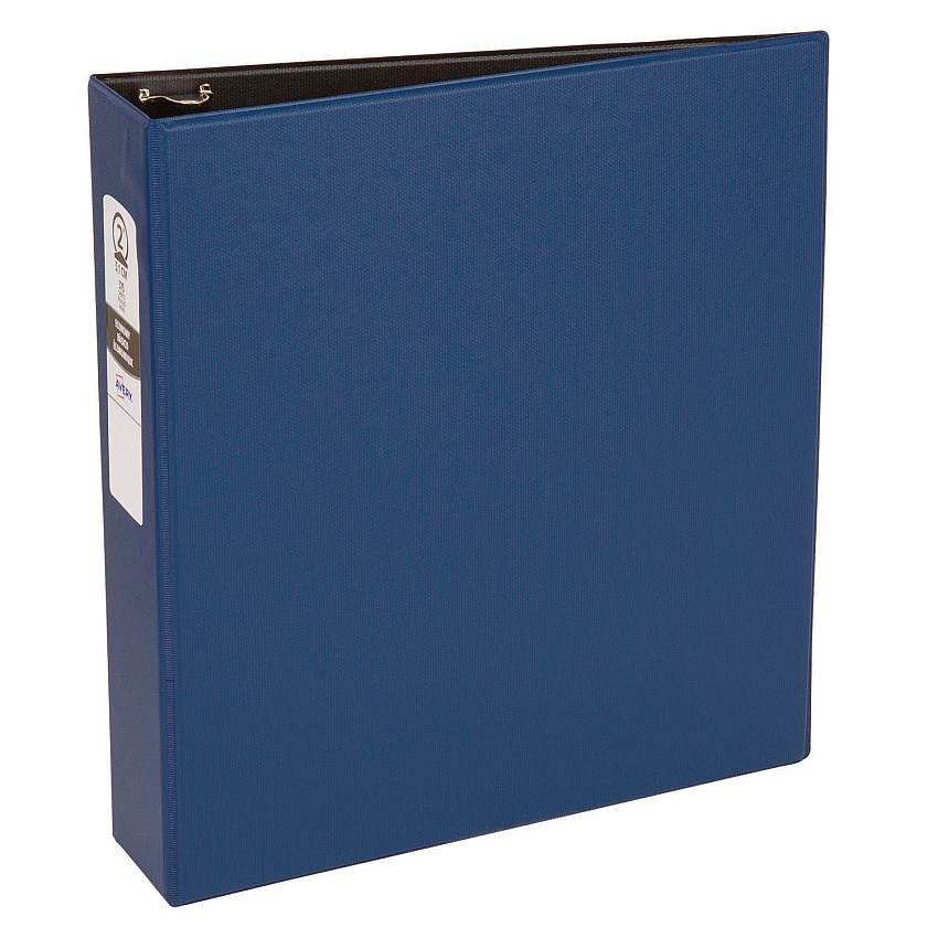 Avery Economy Non-View Binder with Round Rings, 3 Rings, 2" Capacity, 11 x 8.5, Blue, (3500) (03500)