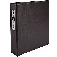 Avery Economy Non-View Binder with Round Rings, 3 Rings, 2" Capacity, 11 x 8.5, Black, (3501) (03501)