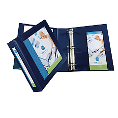 Avery Framed View Heavy-Duty Binders, 3 Rings, 2" Capacity, 11 x 8.5, Navy Blue (68033)