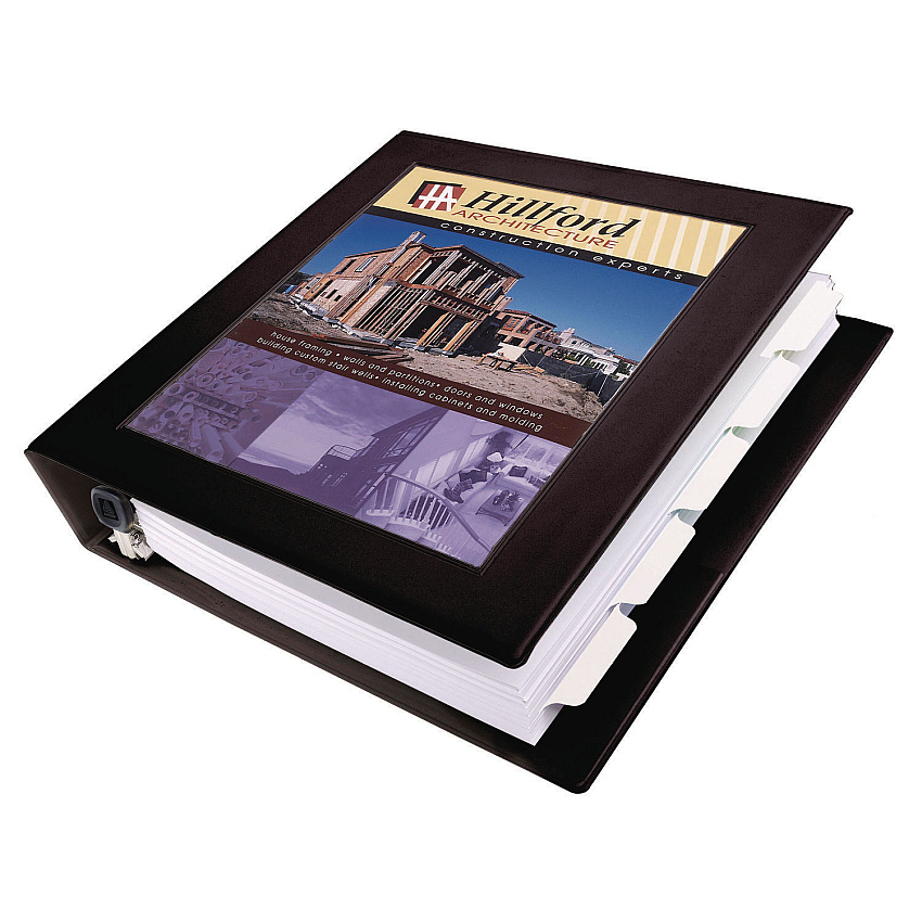 Avery Framed View Heavy-Duty Binders, 3 Rings, 1.5" Capacity, 11 x 8.5, Black (68058)