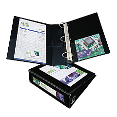 Avery Framed View Heavy-Duty Binders, 3 Rings, 3" Capacity, 11 x 8.5, Black (68037)